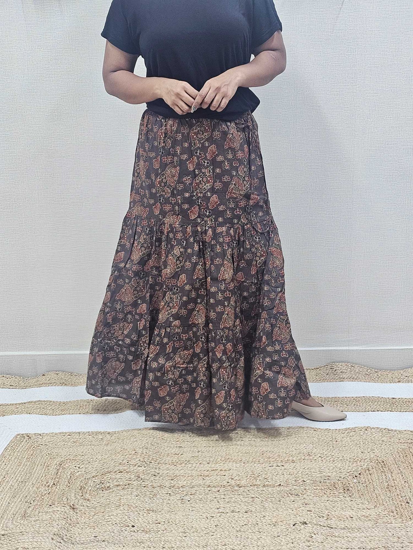 Pure Cotton Maxi Skirts - S9