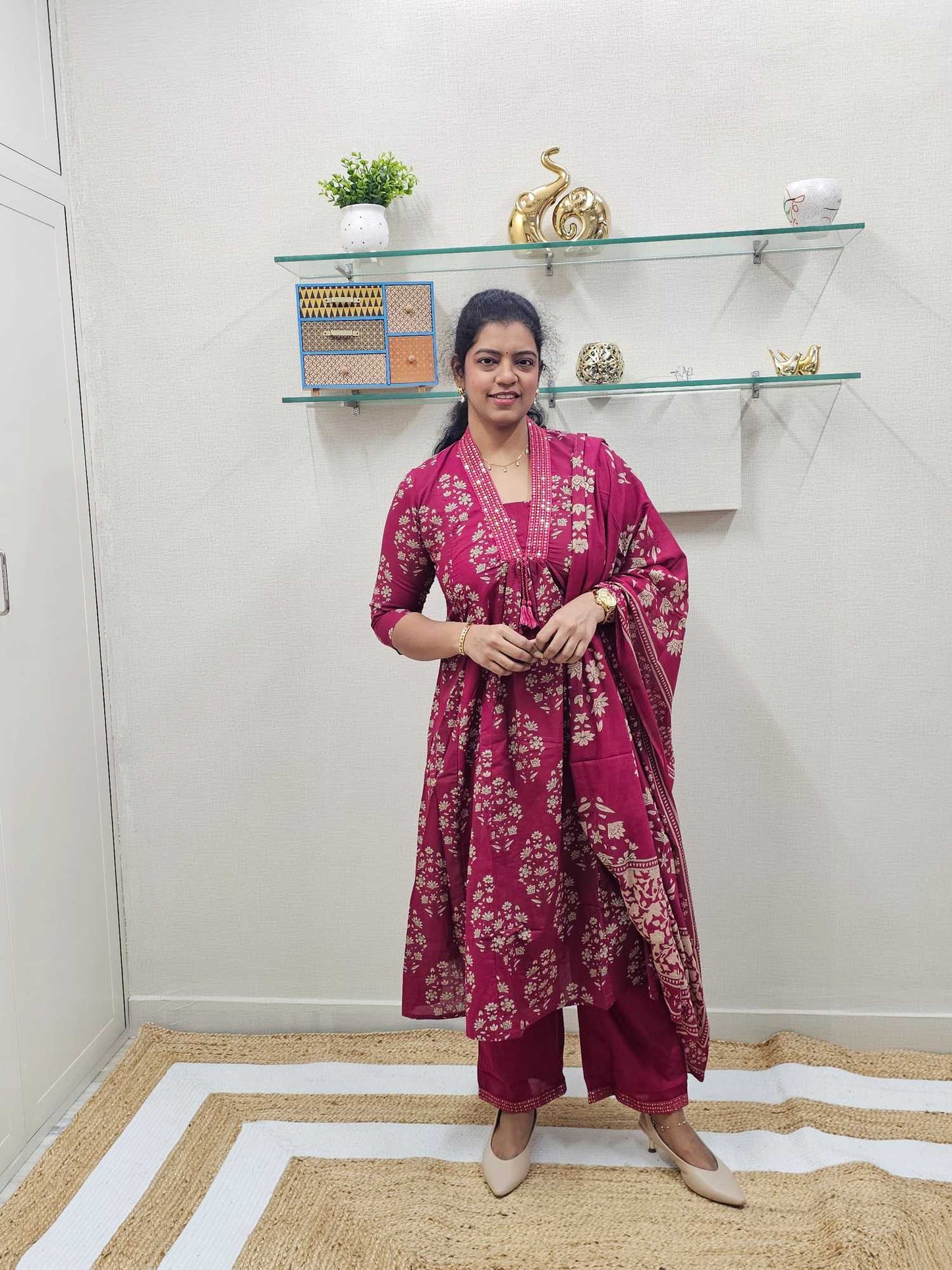 Anarkali 3 PC suit - KU145