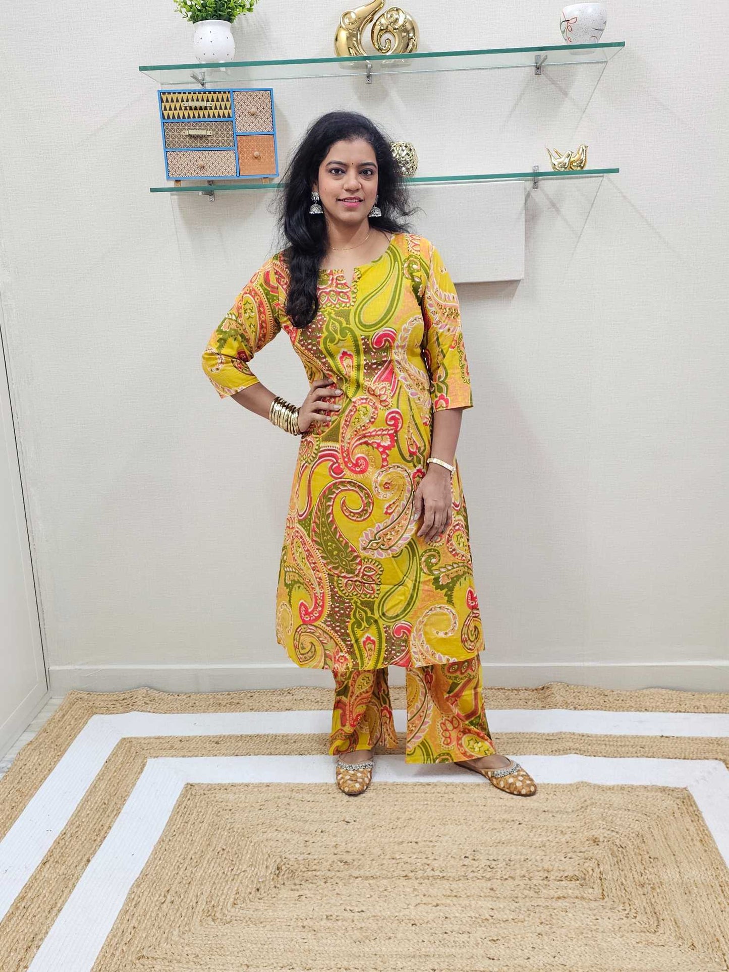 Cotton Co- Ord suit -ku956