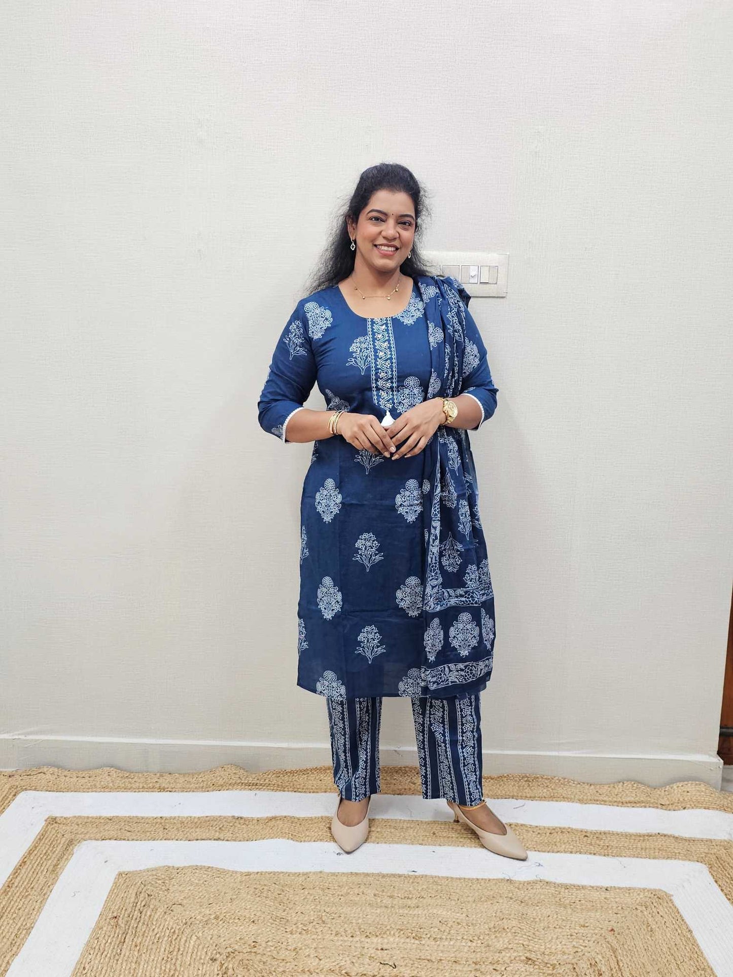 Pure Cotton 3pc Suits - Ku165
