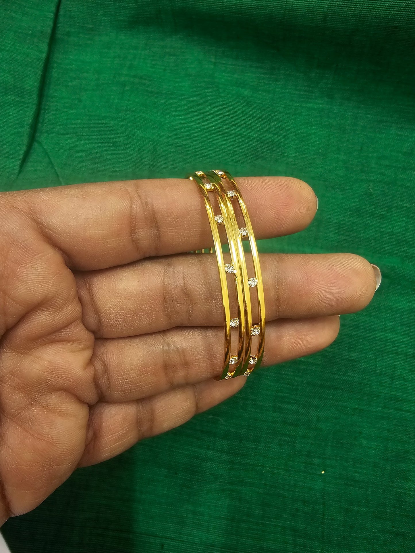 Bangles White Ad Stone - Jo13