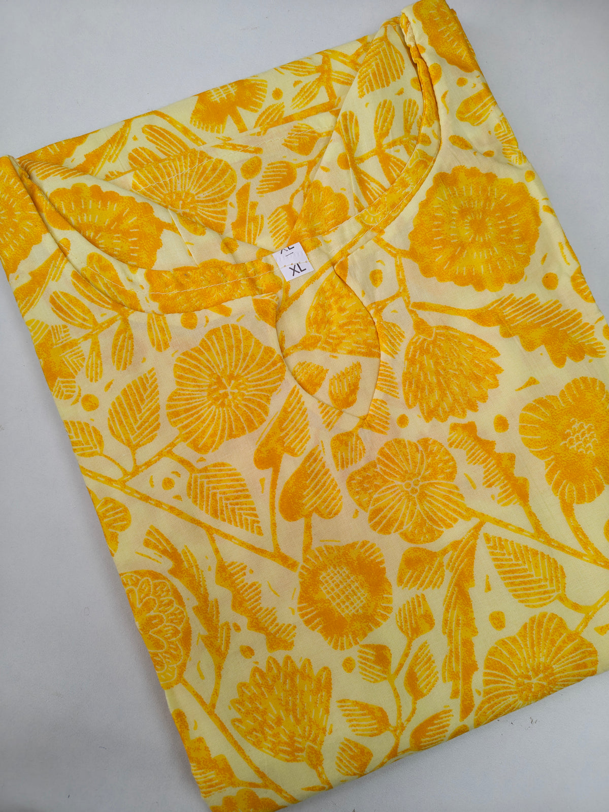 Yellow Colour Straight Kurti - Ku148