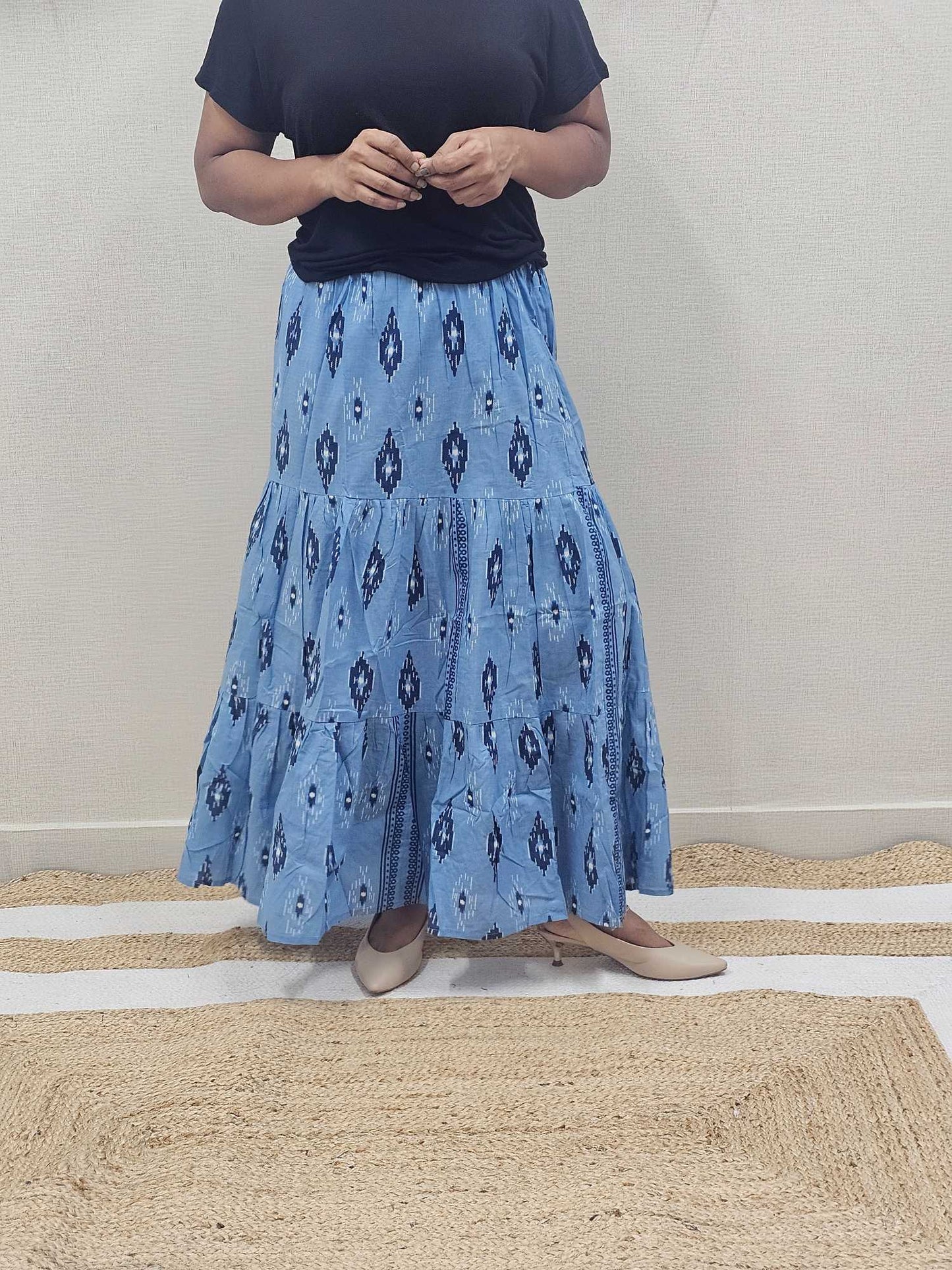 Pure Cotton Maxi Skirts - S4