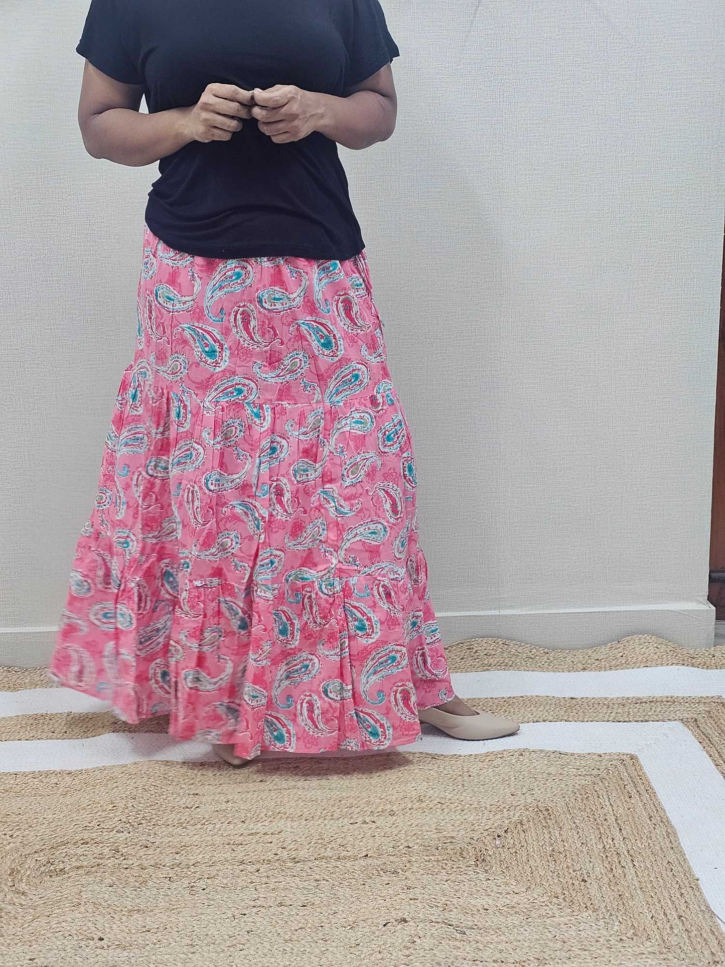 Pure Cotton Maxi Skirts - S3