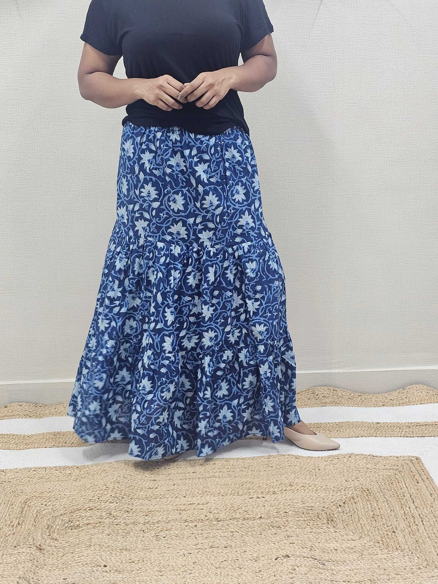 Pure Cotton Maxi Skirts - S5