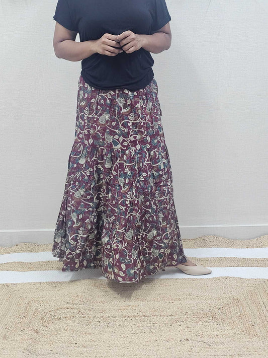 Pure Cotton Maxi Skirts - S6