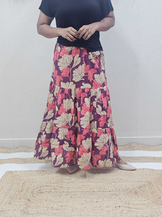 Pure Cotton Maxi Skirts - S7