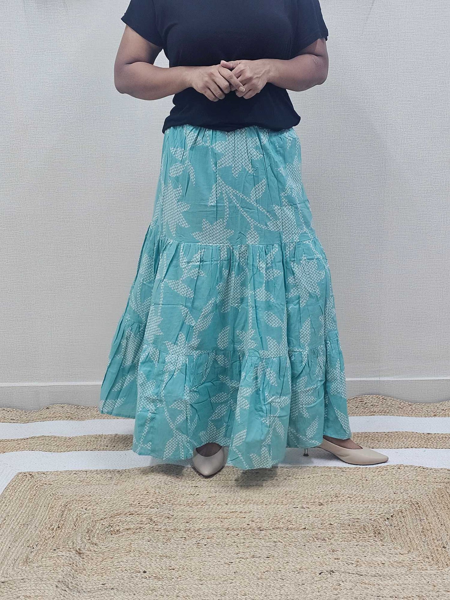 Pure Cotton Maxi Skirts - S1