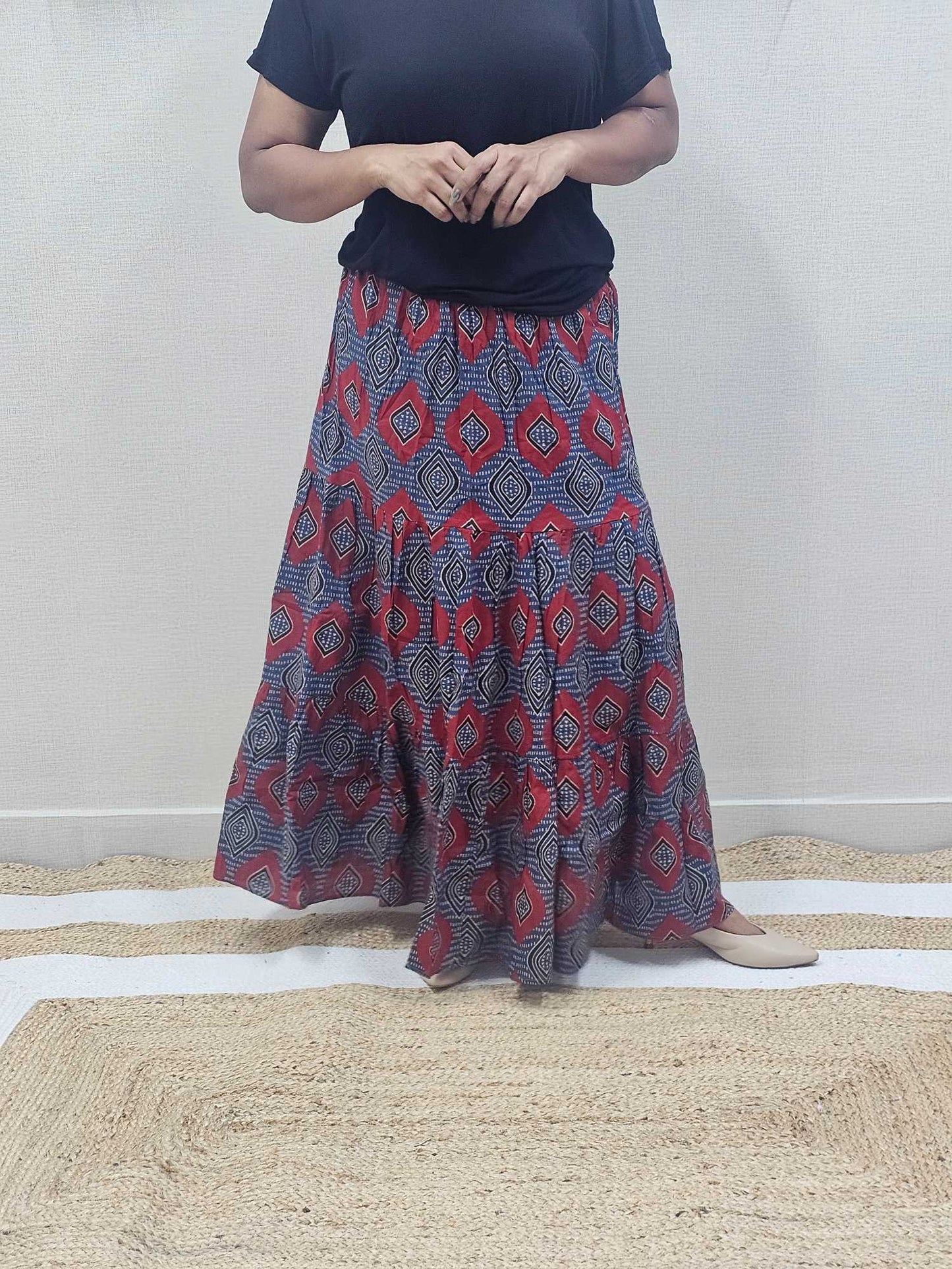 Pure Cotton Maxi Skirts - S10