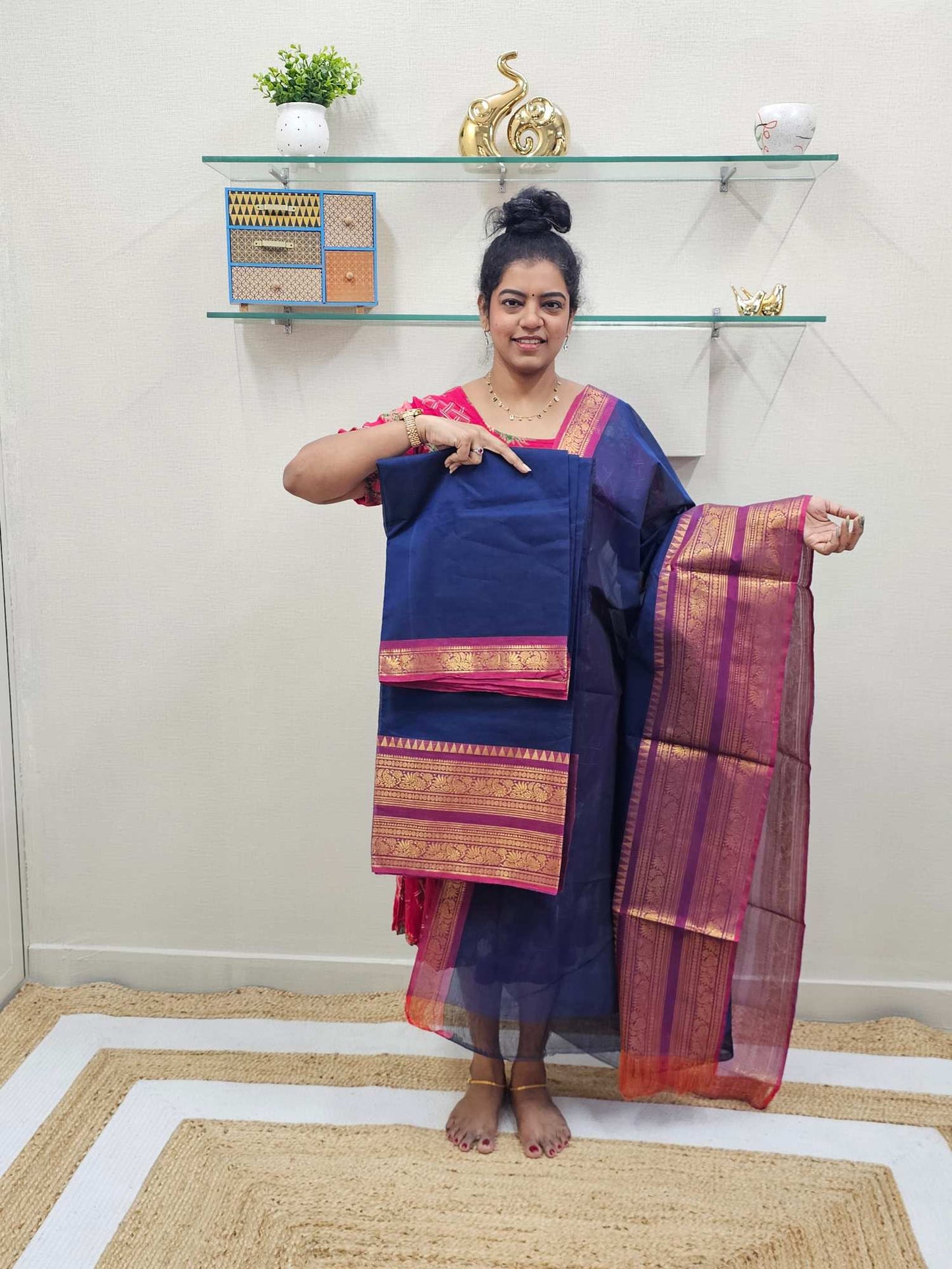 Kanchi Cotton Navy Blue