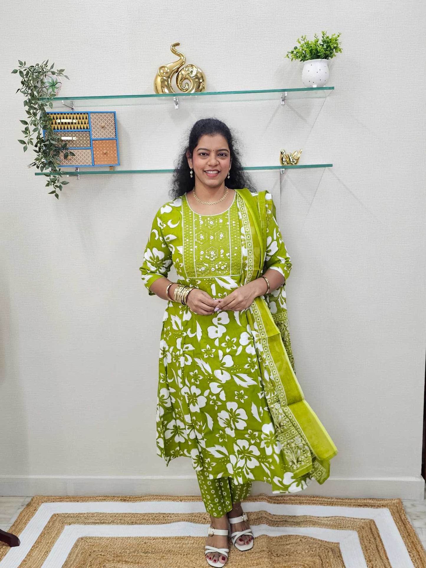Anarkali 3 Pc Suit