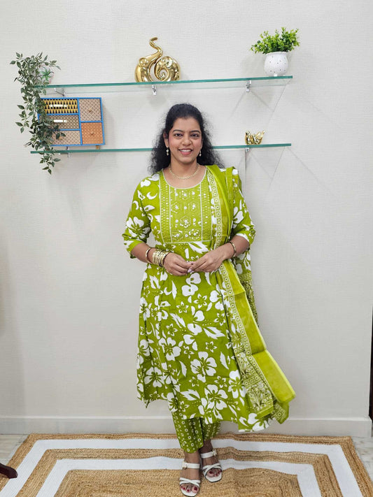 Anarkali 3 Pc Suit