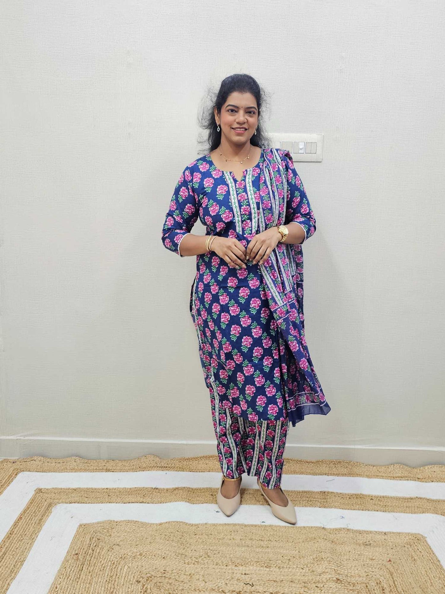 Pure Cotton 3pc Suits  -Ku165