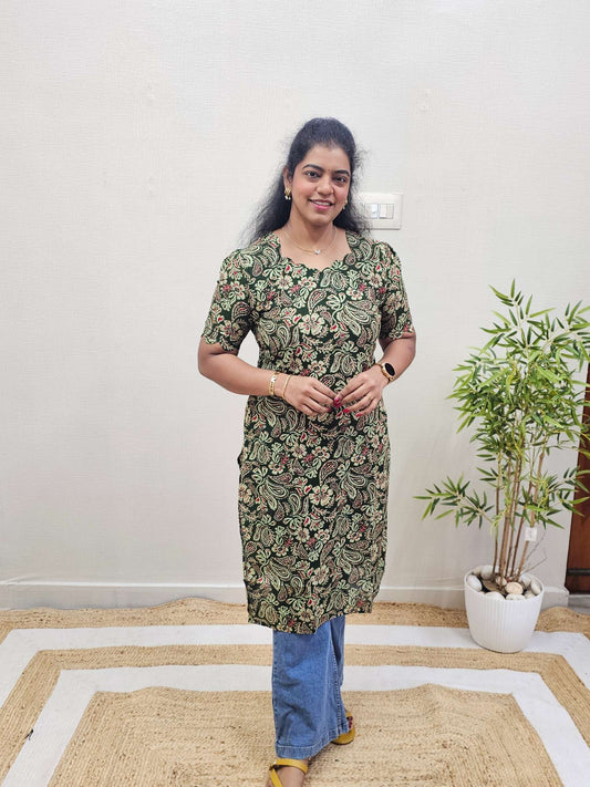 Pure Cotton straight Kurti  - Ku200 - Sk15