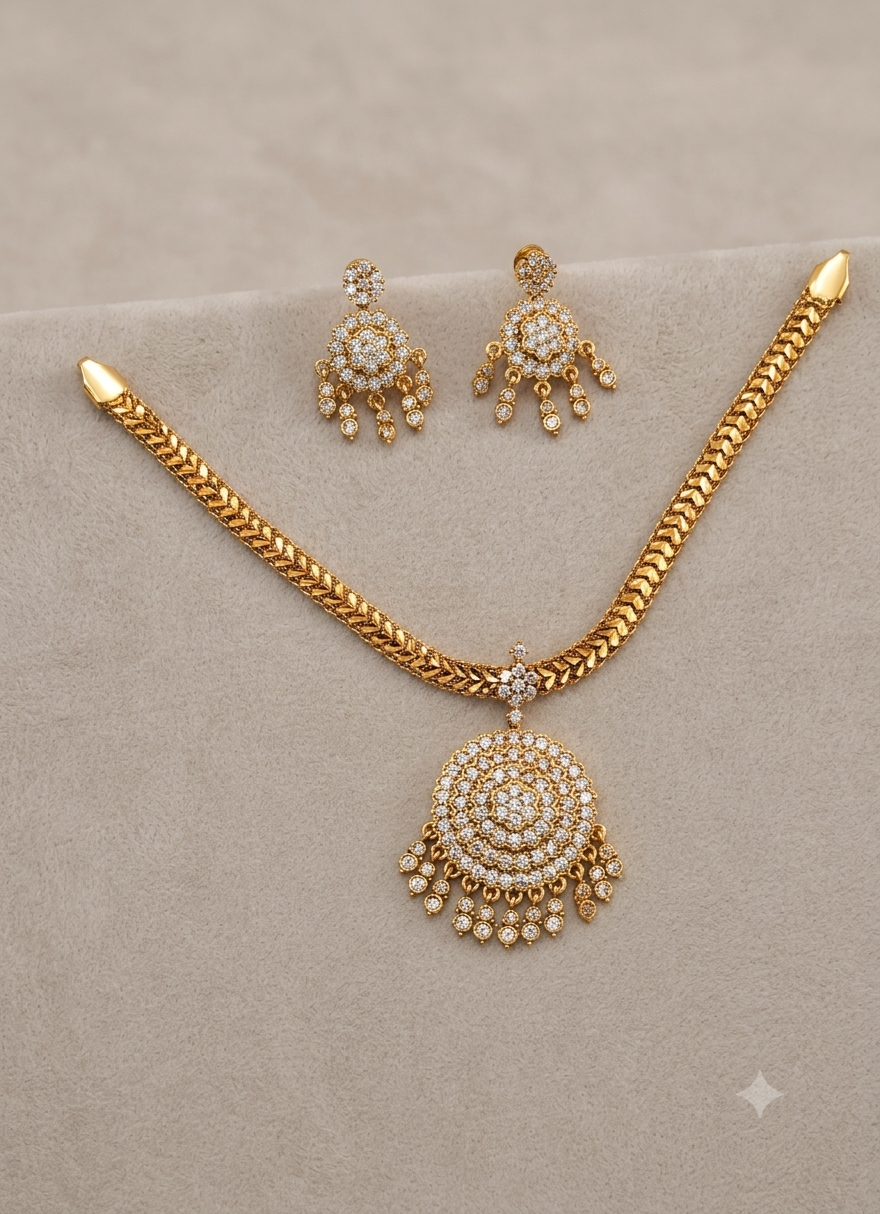 Traditional Micro Gold Attigai - Jw79