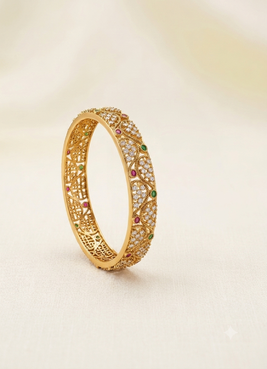 AD Stone Bangles. image change