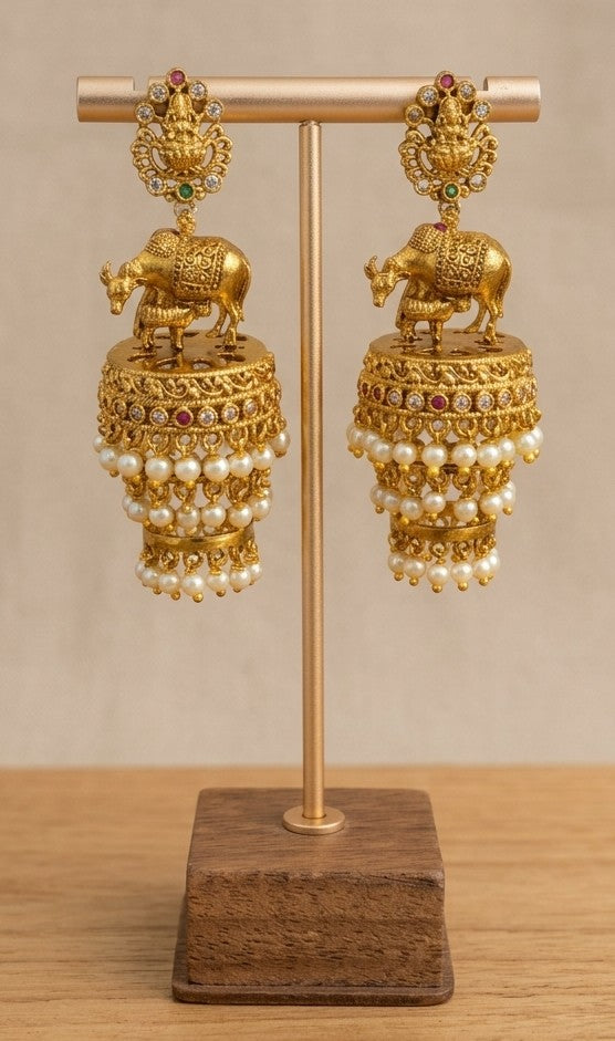 Traditional Kamadhenu  Jhumka - Jw76