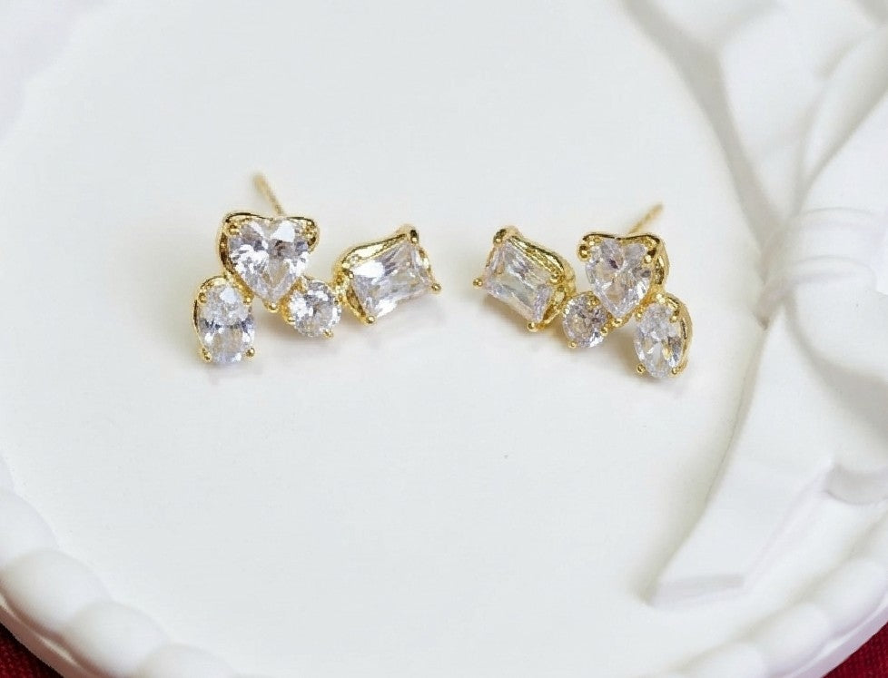 Elegant Multi-stone earring - JW275