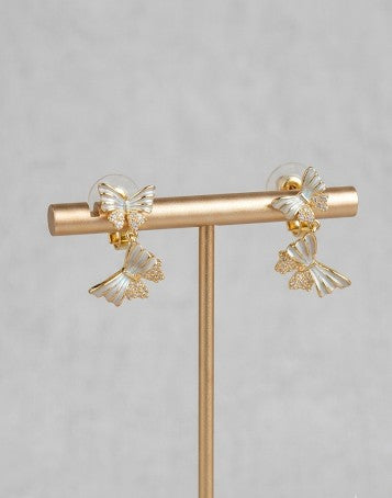 Butterfly Gold-plated Drop Earring - JW261