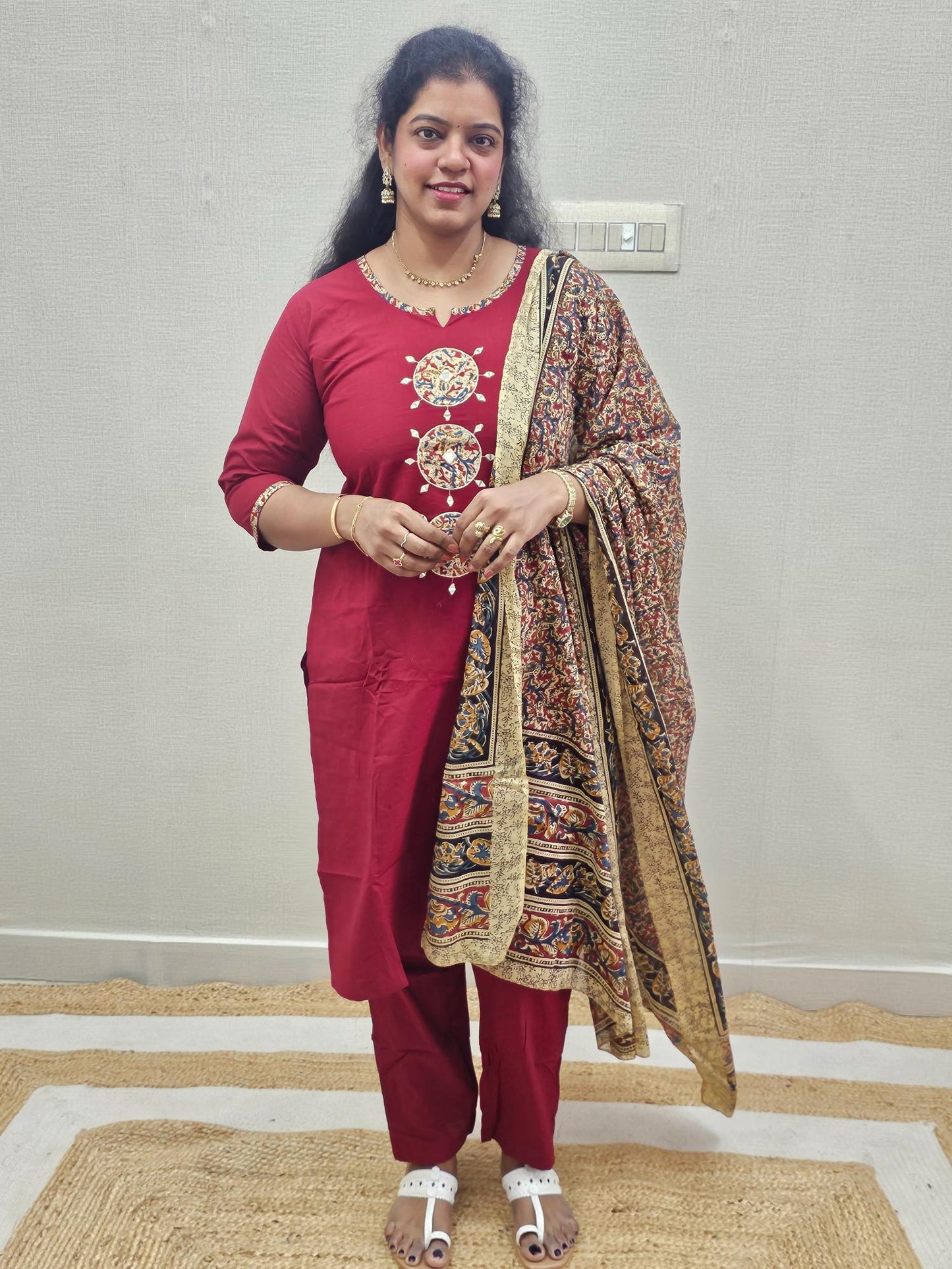 Pure Cotton 3 Pc Suits - Ku210
