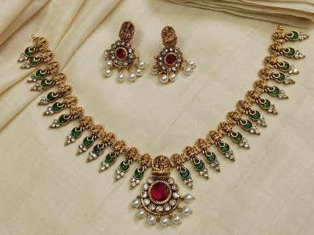 Traditional Lakshmi Necklace  - JW141