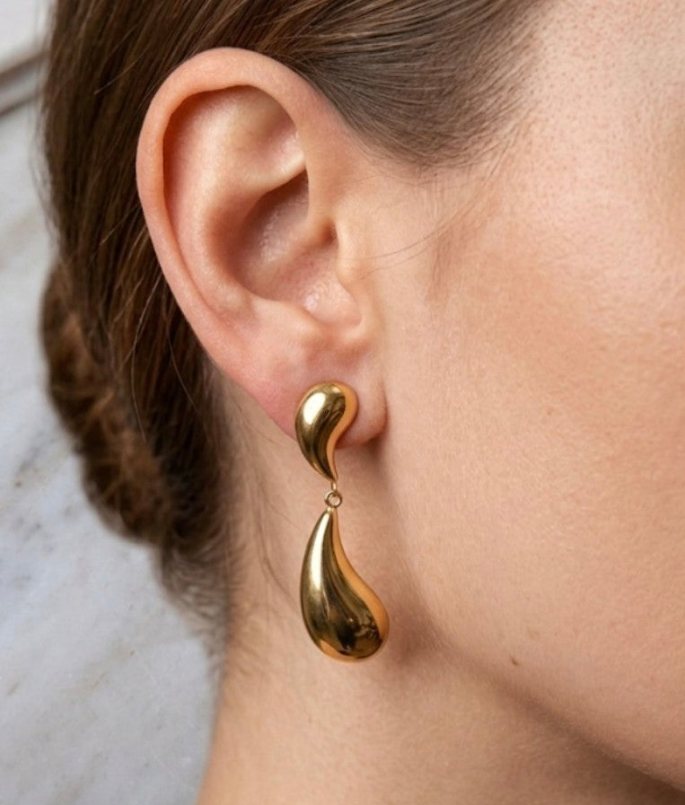 Gold Drop Earring