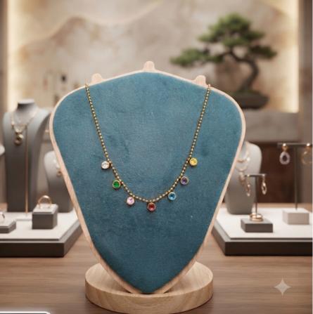 Anti Tarnish  Multi Colour Chain